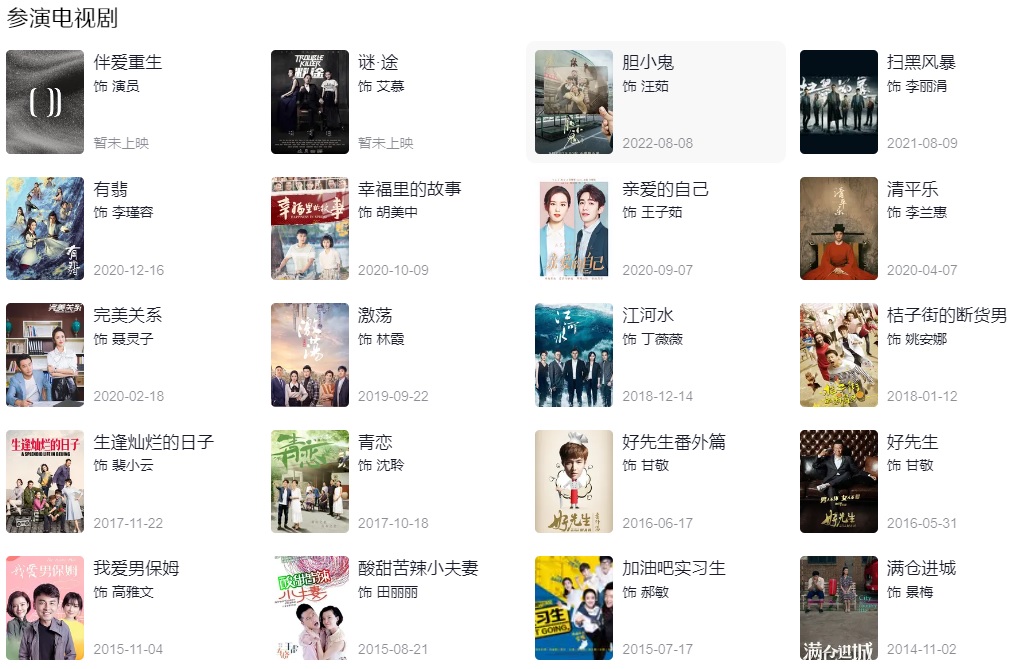 車(chē)曉參演的電視劇