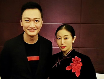 高潔與陶大宇合影